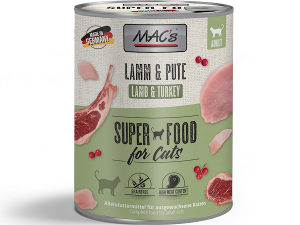 Mac's Katten Natvoer Blikjes 800g lam & kalkoen